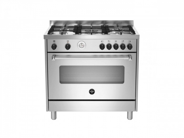 Fogão La Germania 90cms forno elétrico ventilado Inox